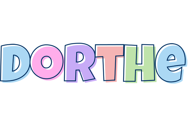 Dorthe pastel logo