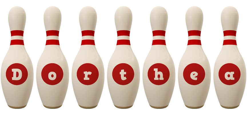 Dorthea bowling-pin logo