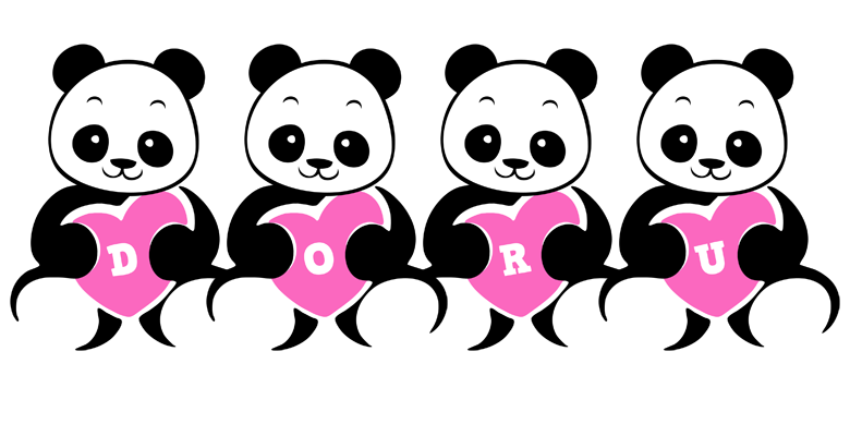 Doru love-panda logo