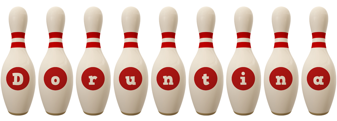 Doruntina bowling-pin logo
