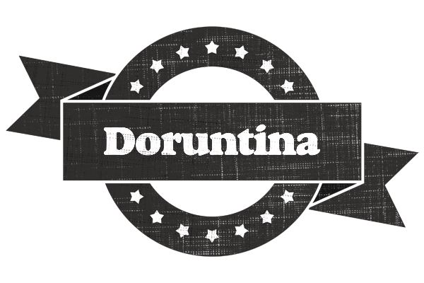 Doruntina grunge logo