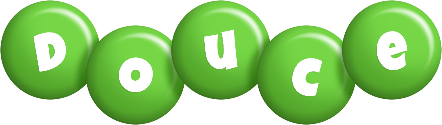 Douce candy-green logo
