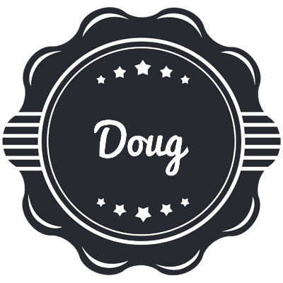 Doug badge logo