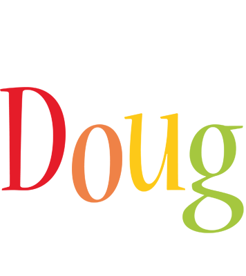 Doug birthday logo