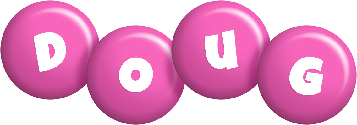 Doug candy-pink logo