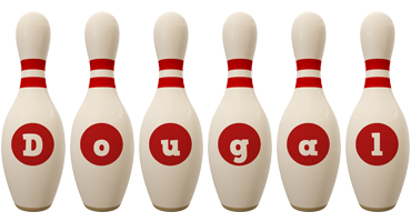 Dougal bowling-pin logo