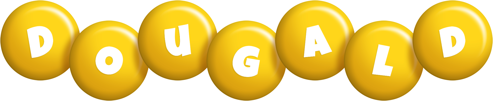 Dougald candy-yellow logo
