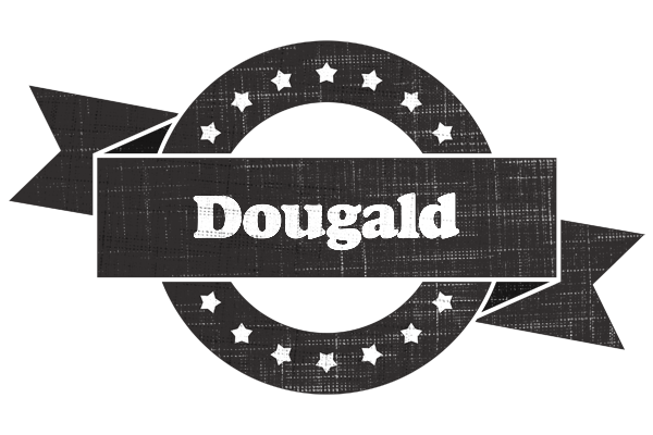 Dougald grunge logo