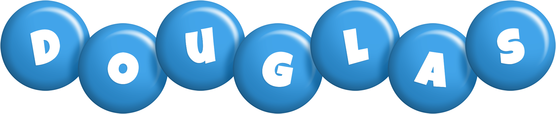 Douglas candy-blue logo