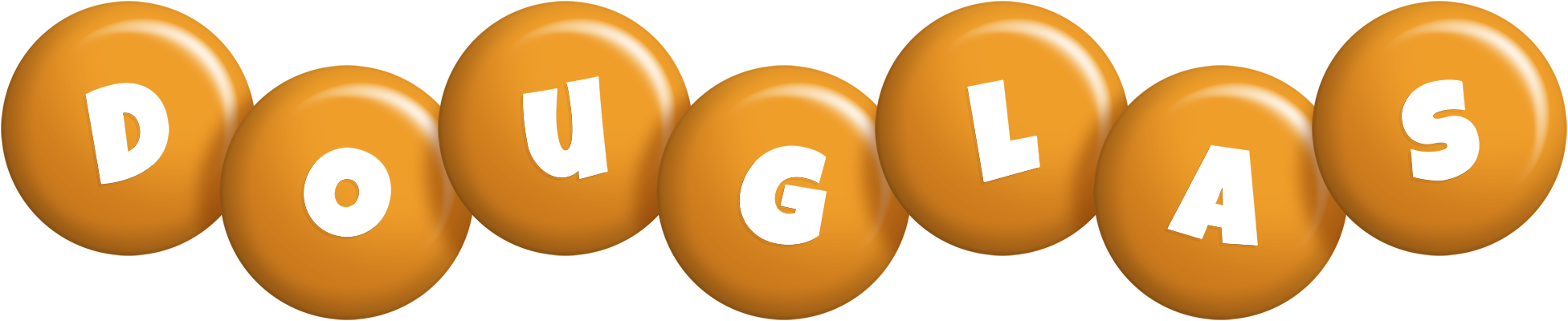 Douglas candy-orange logo