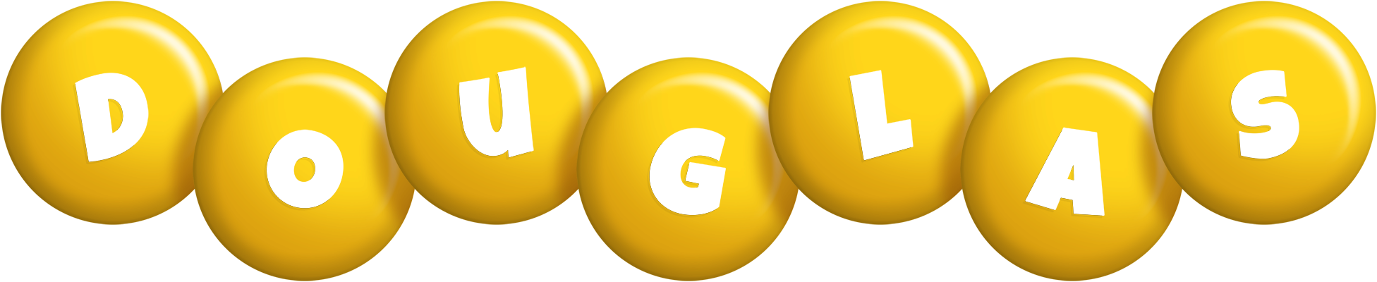 Douglas candy-yellow logo