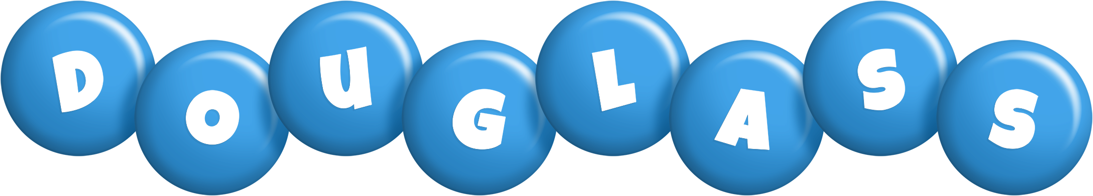 Douglass candy-blue logo