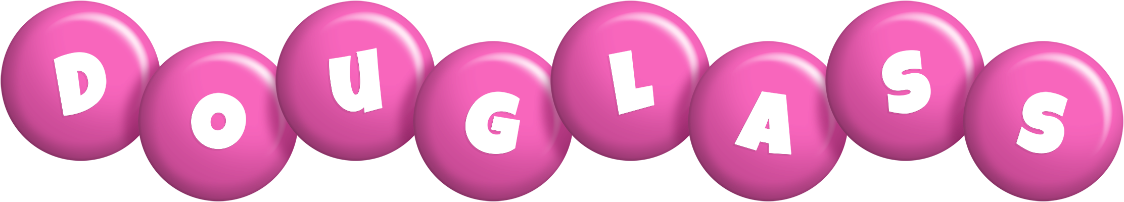 Douglass candy-pink logo