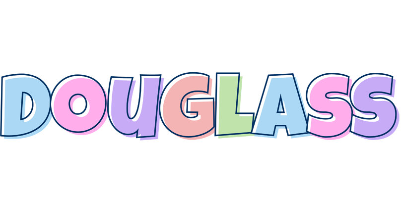 Douglass pastel logo