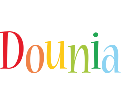 Dounia birthday logo