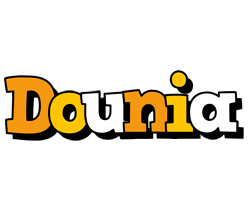 Dounia cartoon logo
