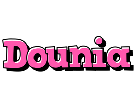 Dounia girlish logo