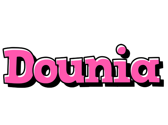 Dounia girlish logo