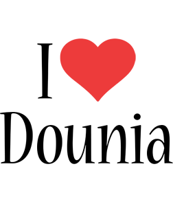 Dounia i-love logo