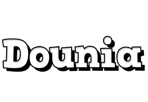 Dounia snowing logo