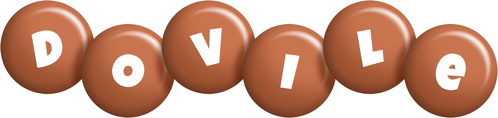 Dovile candy-brown logo