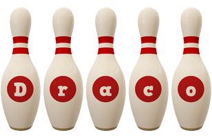 Draco bowling-pin logo