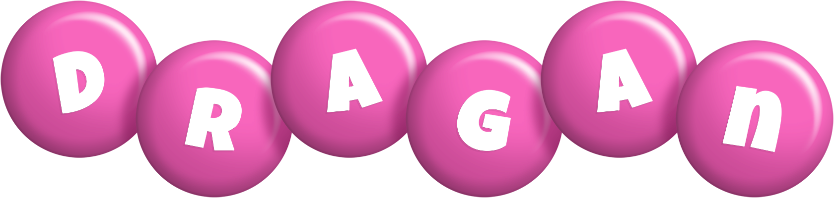 Dragan candy-pink logo