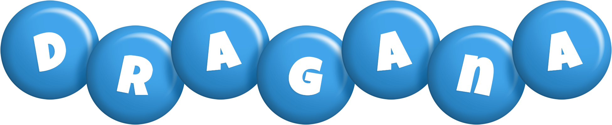 Dragana candy-blue logo