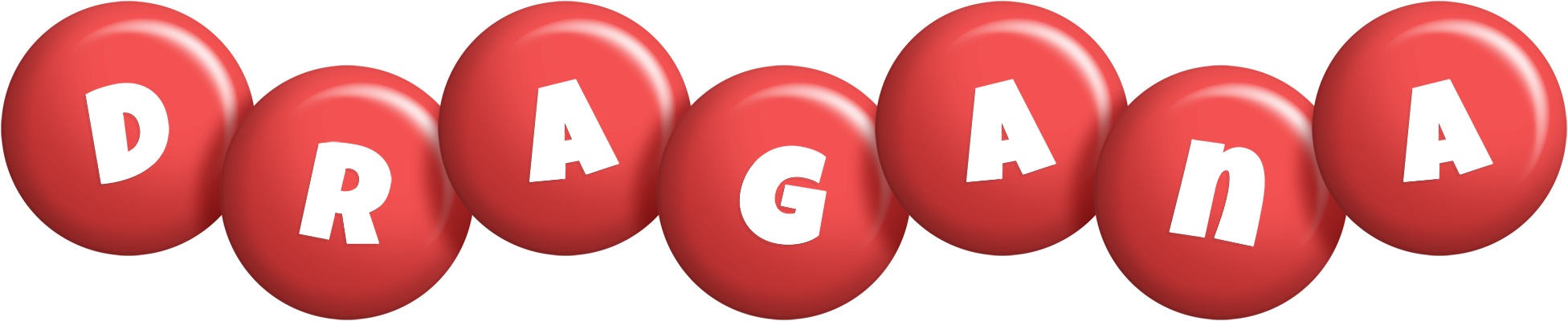Dragana candy-red logo