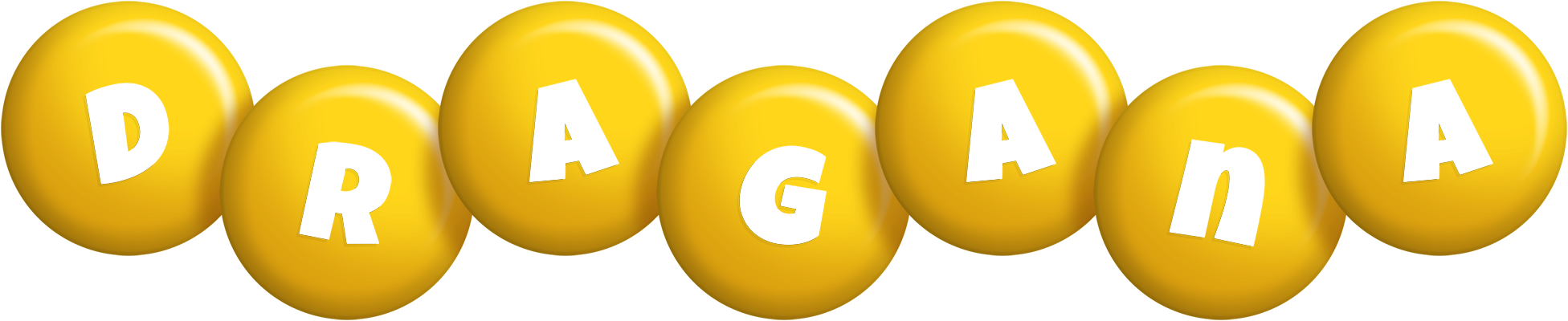 Dragana candy-yellow logo