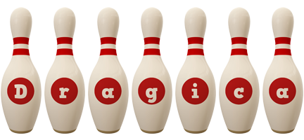 Dragica bowling-pin logo
