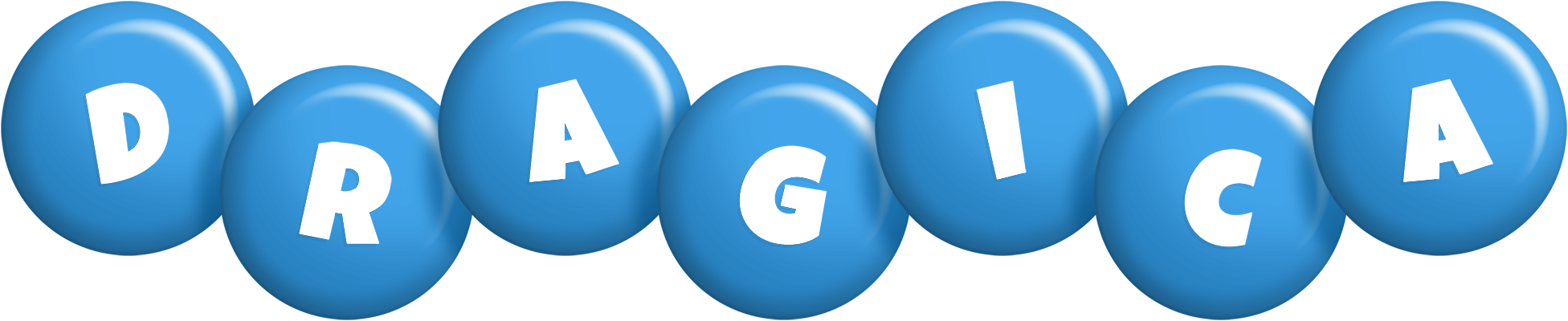 Dragica candy-blue logo