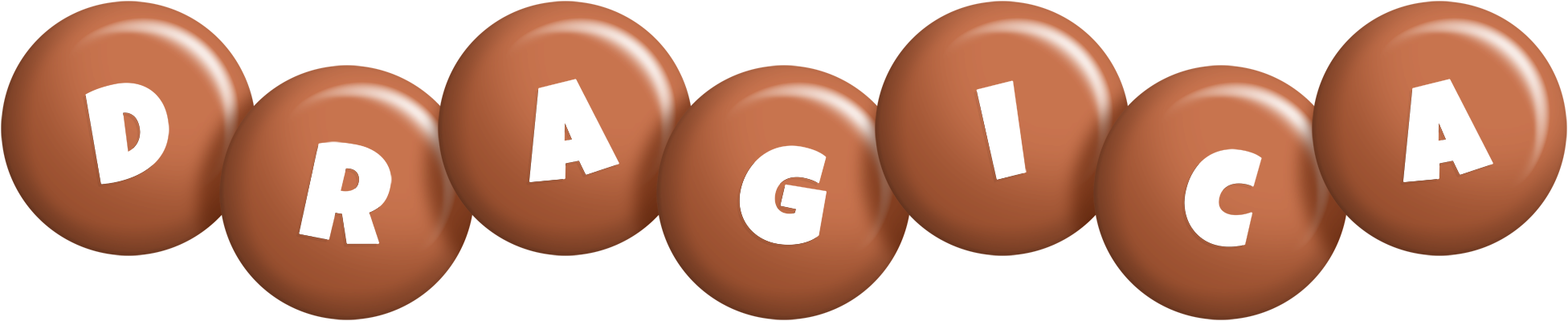 Dragica candy-brown logo