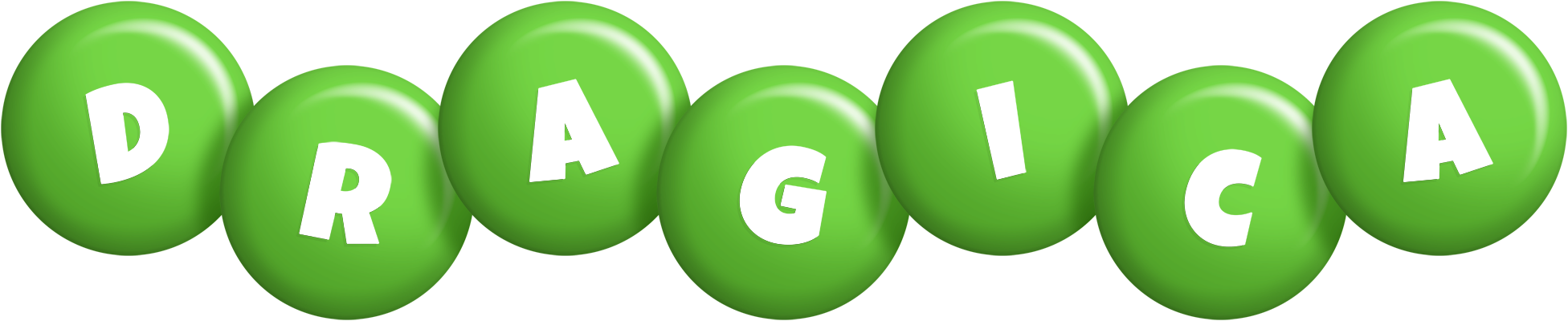Dragica candy-green logo