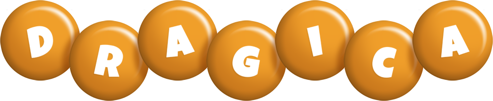 Dragica candy-orange logo