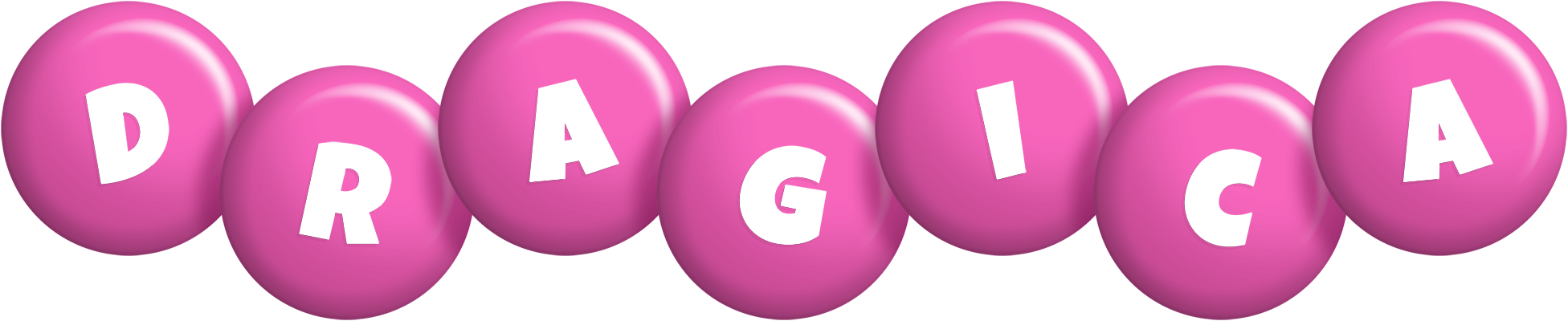Dragica candy-pink logo