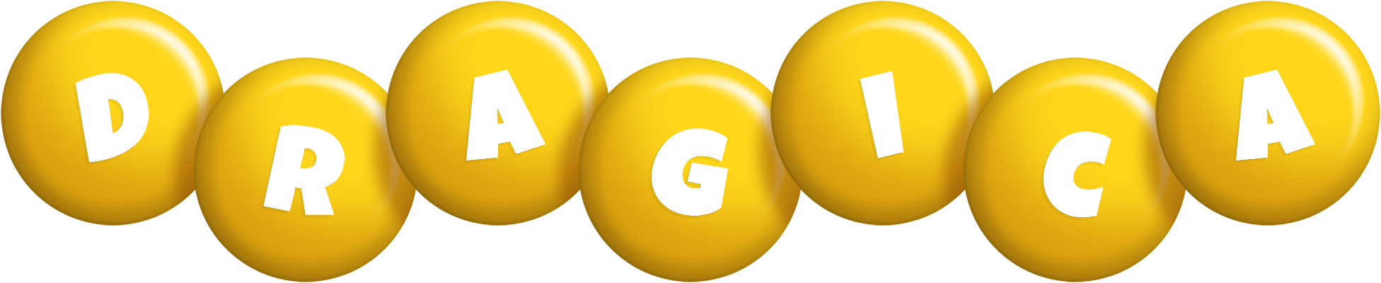 Dragica candy-yellow logo