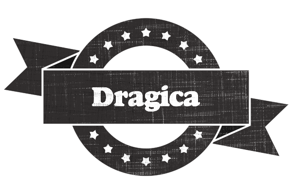 Dragica grunge logo