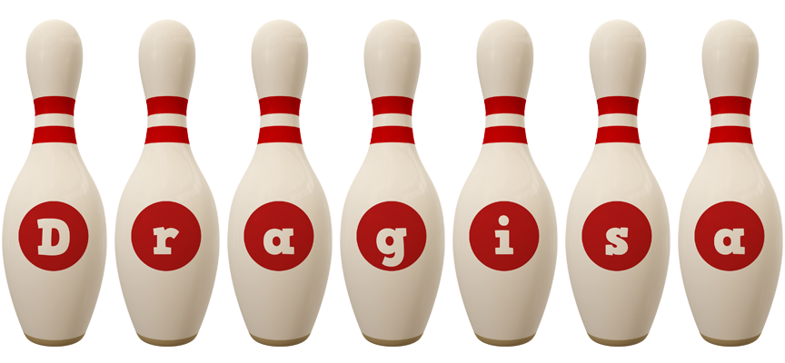 Dragisa bowling-pin logo