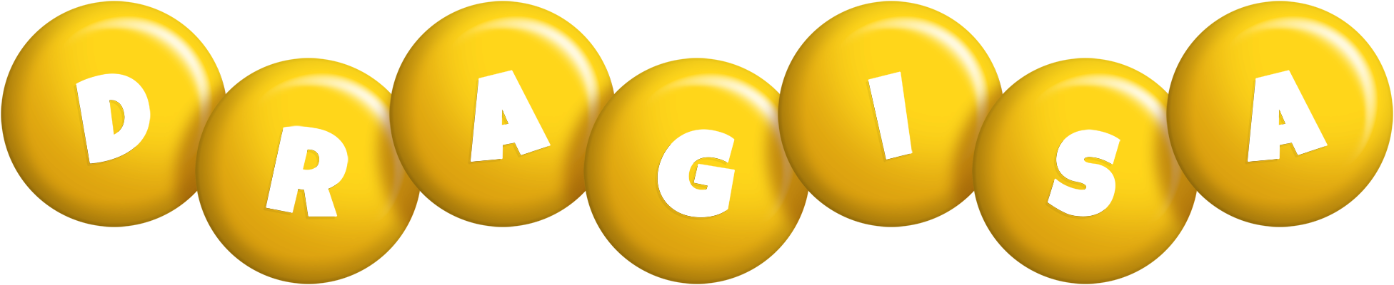 Dragisa candy-yellow logo