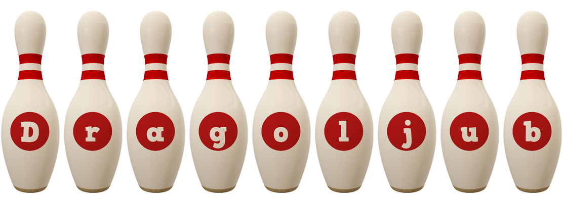 Dragoljub bowling-pin logo