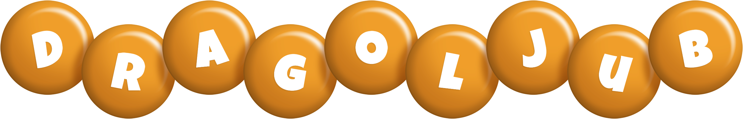 Dragoljub candy-orange logo