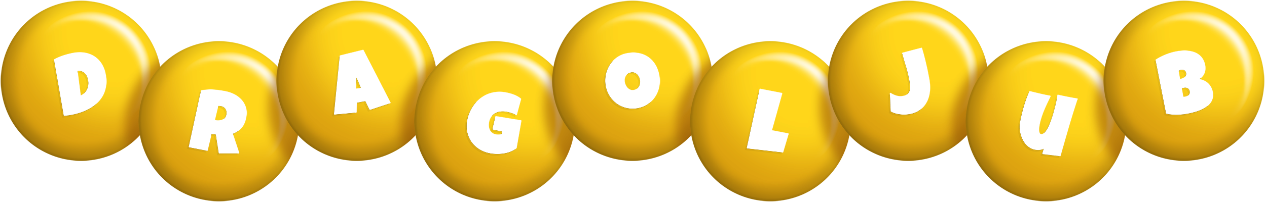 Dragoljub candy-yellow logo