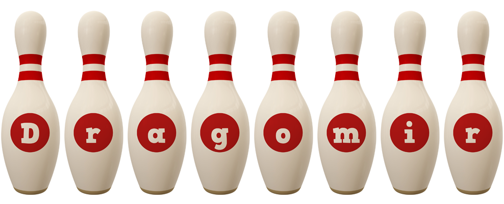 Dragomir bowling-pin logo