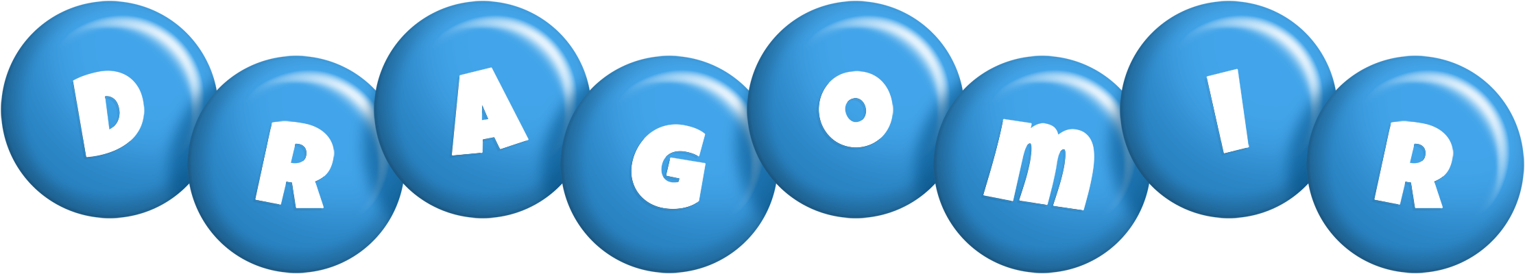 Dragomir candy-blue logo