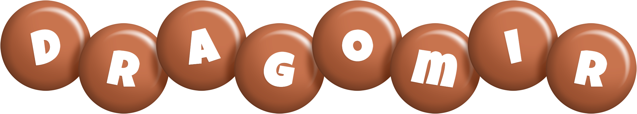 Dragomir candy-brown logo