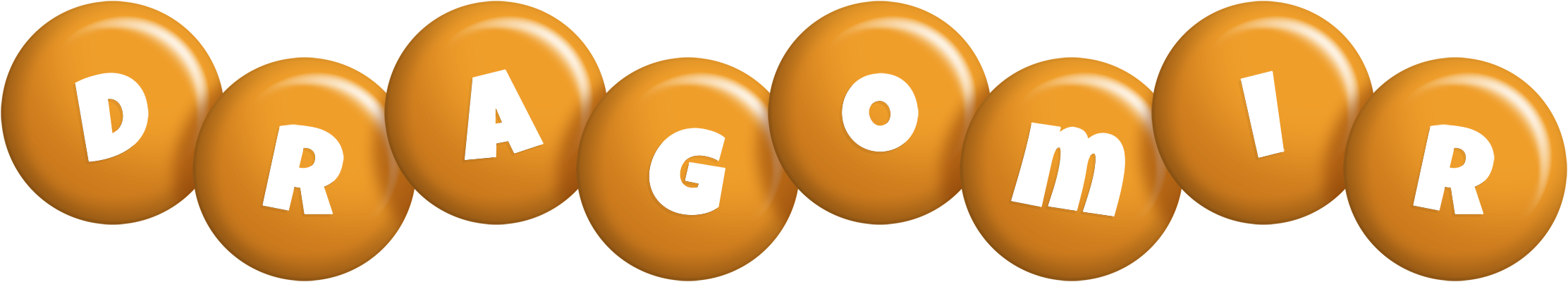 Dragomir candy-orange logo
