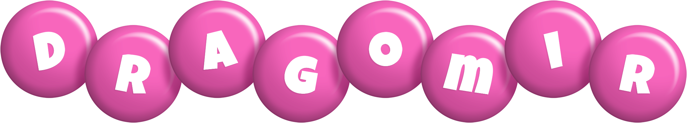 Dragomir candy-pink logo