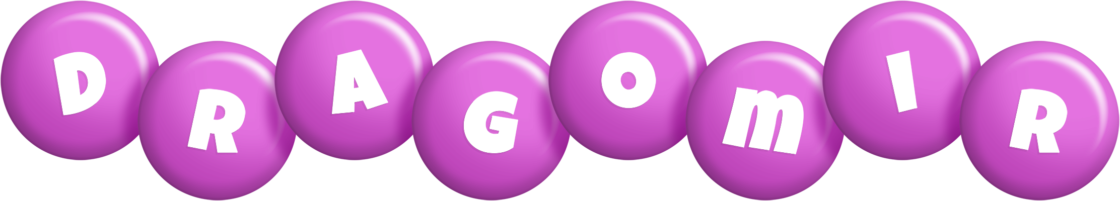 Dragomir candy-purple logo