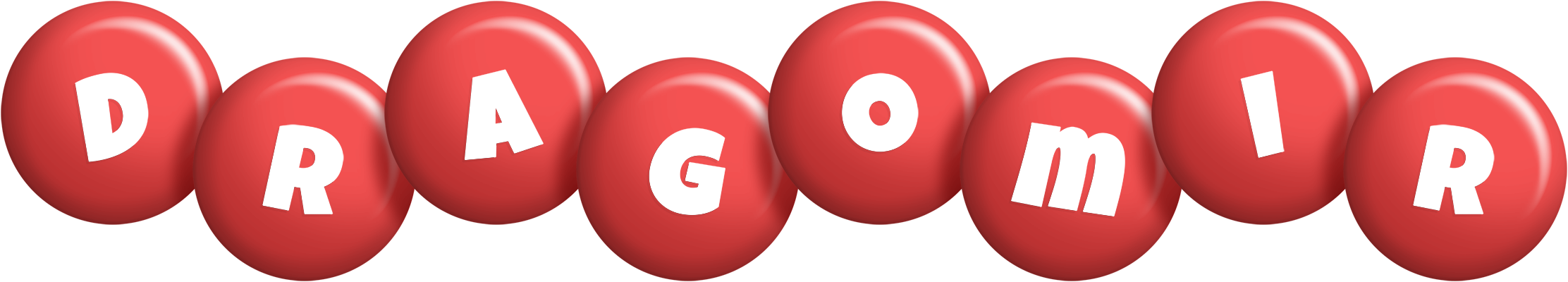 Dragomir candy-red logo